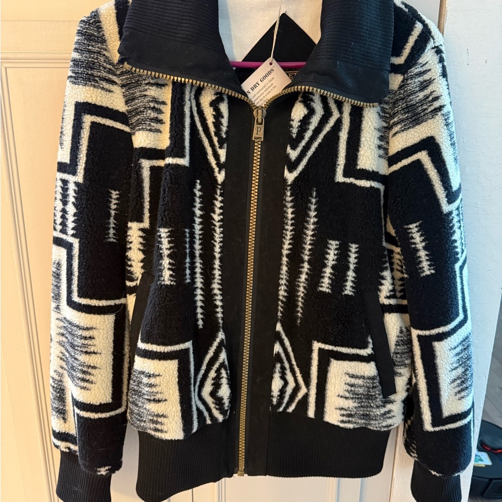 Pendleton Black and Cream Wool Jacket